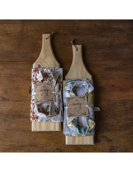 Set Picada Clásica: Tabla + Camino + Panera +  2 Pinches