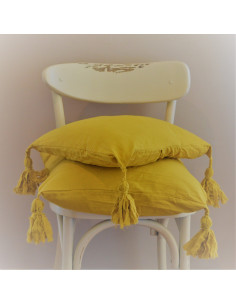 Combo Almohadones  - Arturo - Tusor y Borlas x 2 2