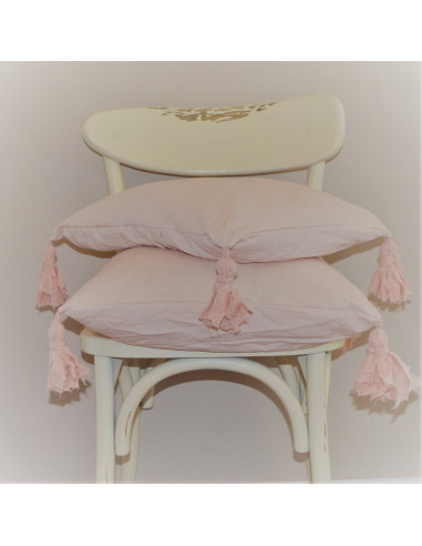 Combo Almohadones  - Arturo - Tusor y Borlas x 2