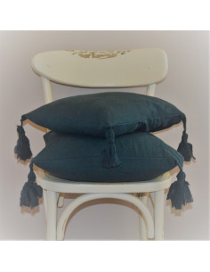 Combo Almohadones  - Arturo - Tusor y Borlas x 2