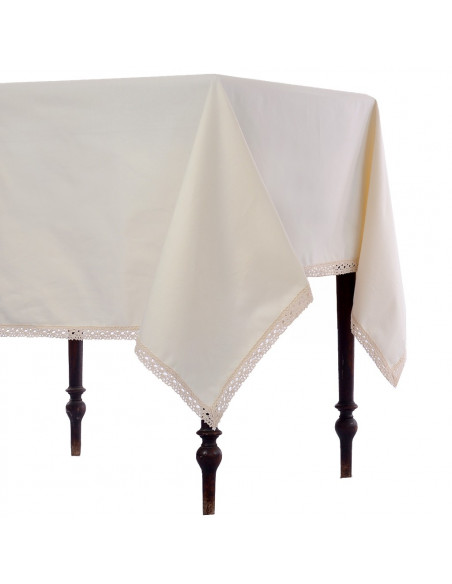 Mantel con Puntilla Media Mantel con Puntilla Media