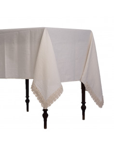 Mantel de Tusor Esquinero Crochet 2