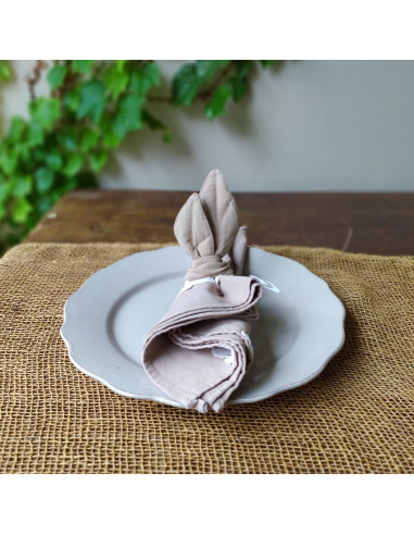 Allegra Rings -Servilleteros en hojas - Pack x 4