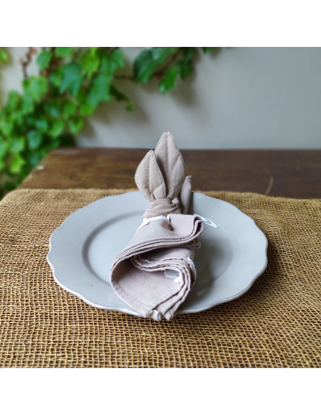 Allegra Rings -Servilleteros en hojas - Pack x 4