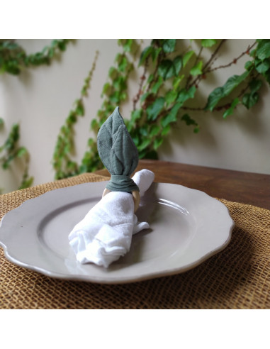 Allegra Rings -Servilleteros en hojas - Pack x 4