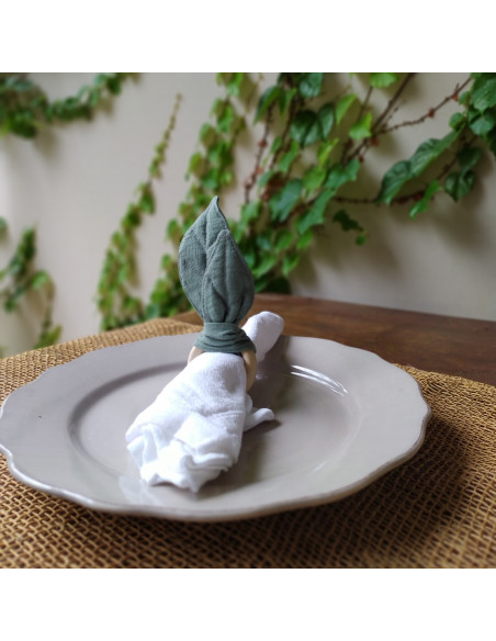 Allegra Rings -Servilleteros en hojas - Pack x 4