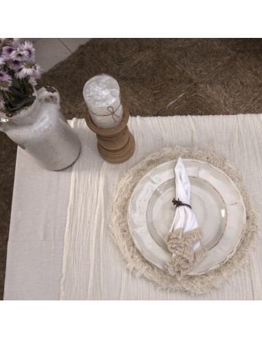 Plato de Sitio - Cotton Tejido a Mano