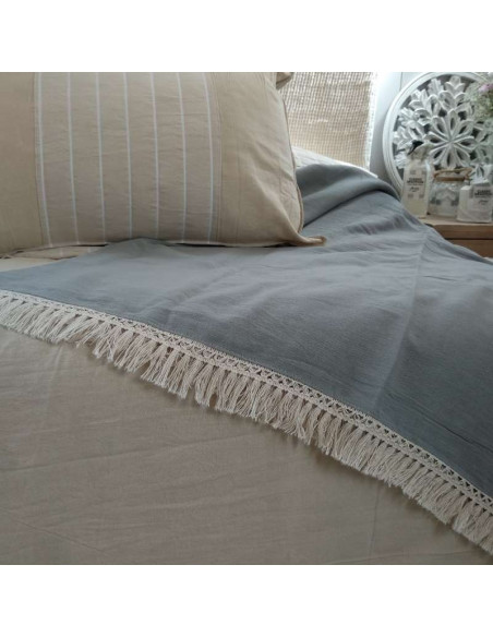 Manta Delhi Gasa Reversible & Flecos