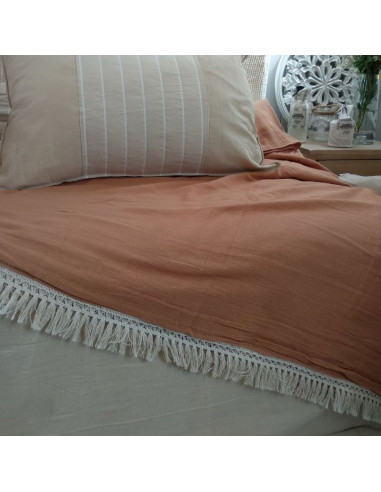 Manta Delhi Gasa Reversible & Flecos