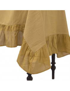 Mantel de Tusor con Volados en Gasa 2