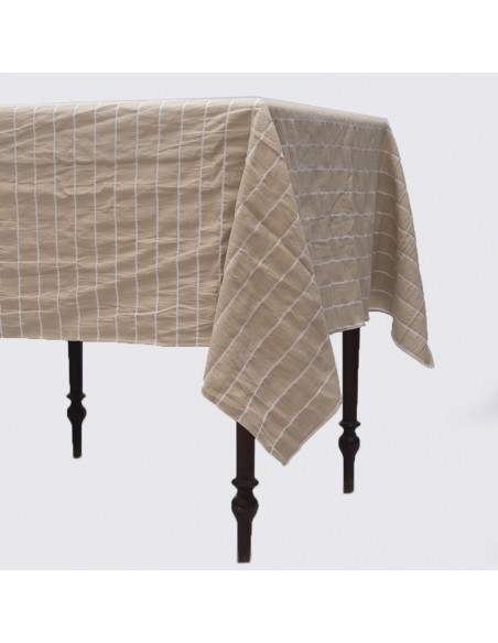 Mantel de Tusor Rayas