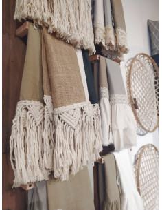 Camino de Mesa - Macramé Triángulos