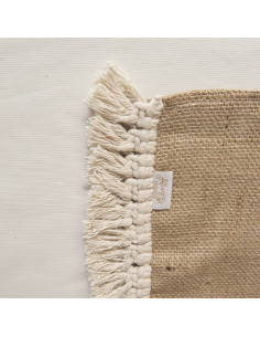 Individuales Arpillera & Macramé x 4