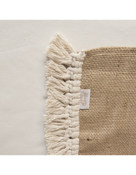 Individuales Arpillera & Macramé x 4