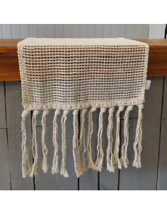 Camino de Mesa - Alisos - Telar y Flecos Macramé