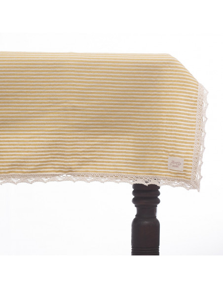 Mantel Diario - 90 x 90 cm  pack x 3 - Tusor con Puntilla