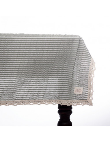 Mantel Diario - 90 x 90 cm  pack x 3 - Tusor con Puntilla