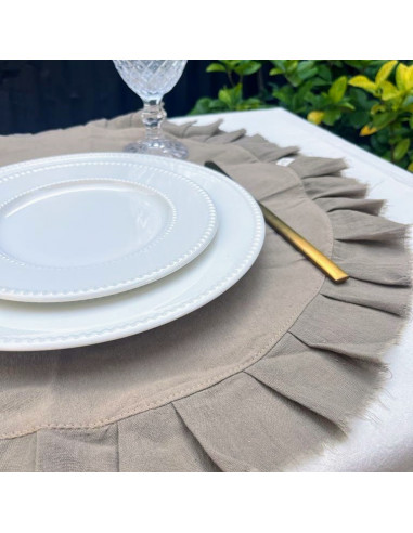 Plato de Sitio Camila Tusor Gasa x 4