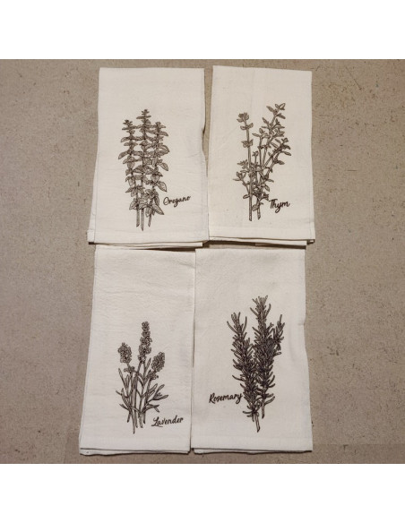 Servilletas Aromáticas Estampadas - x 4