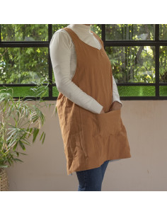 Delantal Jardinera Reversible- Tusor