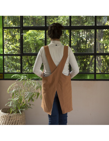 Delantal Jardinera Reversible- Tusor