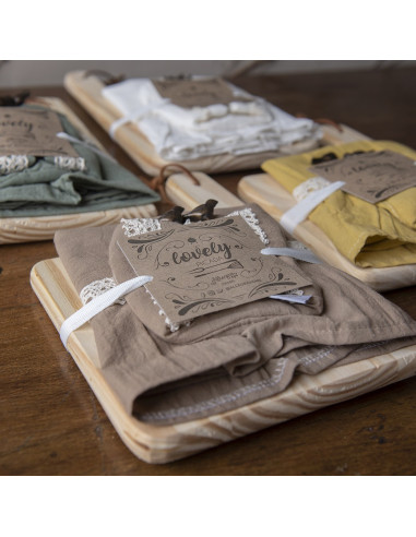 Set de Picada Tusor Volados y 2 Pinches