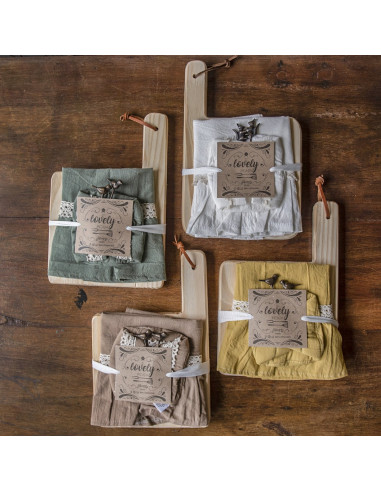 Set de Picada Tusor Volados y 2 Pinches