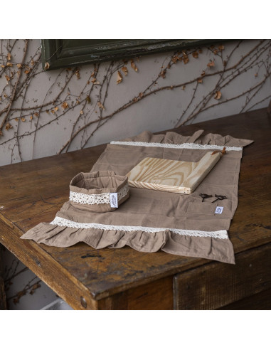 Set de Picada Tusor Volados y 2 Pinches