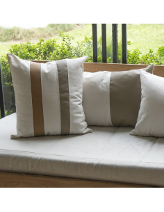 Combo Pack x 4 Almohadones Panama + Cuero - Vison