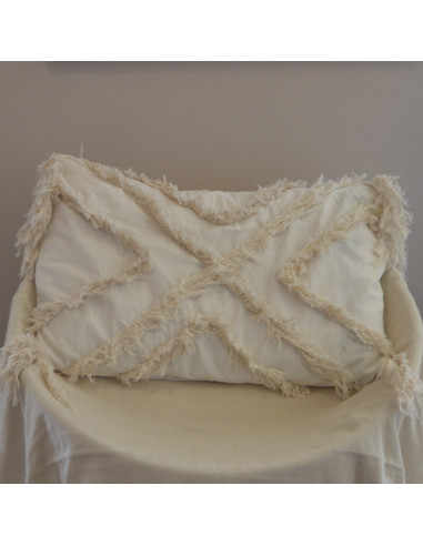 Combo Almohadones  - RABAT Rombos - Lienzo Natural x2