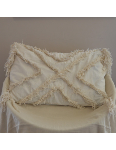 Combo Almohadones  - RABAT Rombos - Lienzo Natural x2