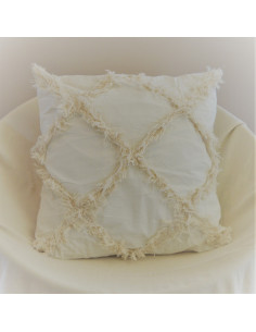 Combo Almohadones  - RABAT Rombos - Lienzo Natural x2