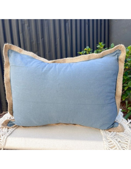 Combo Almohadones Tusor Contorno Arpillera