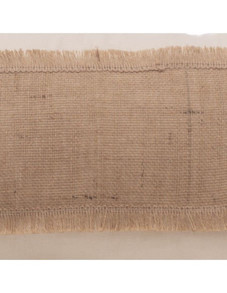 Combo Almohadones  Natural Centro Arpillera y Flecos Lat