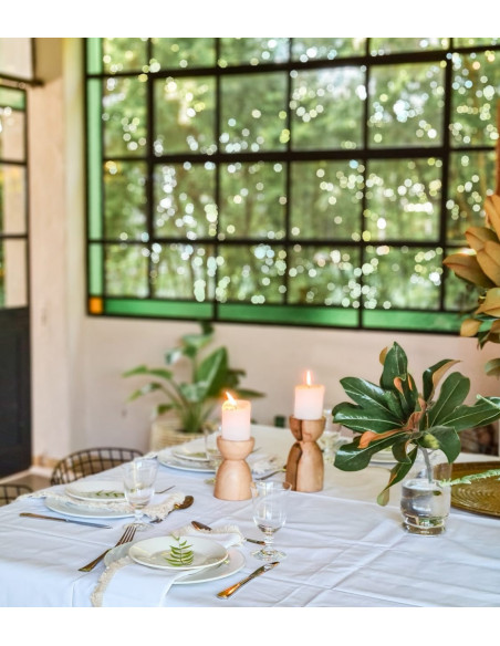 Set de 2 Porta velas - Nordic  Bajo